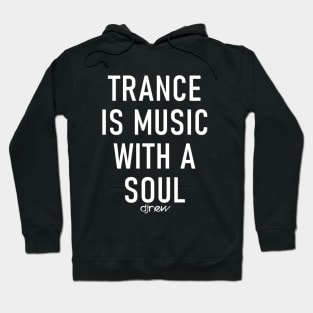 Trance Soul - White Logo Hoodie